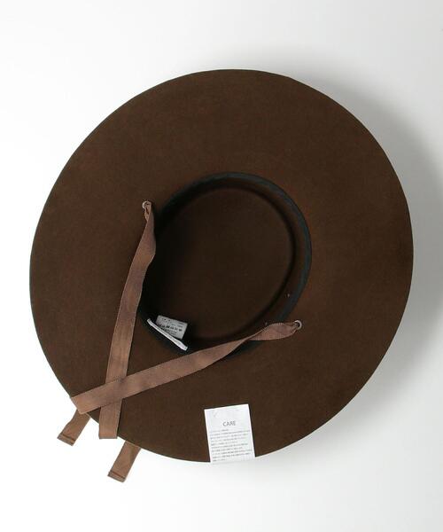 La Maison de Lyllis（メゾンドリリス）の「＜La maison de Lyllis＞ブルックブリムハット ◆（ハット・レディース・ダークブラウン/ベージュ・FREE）」の11枚目の写真