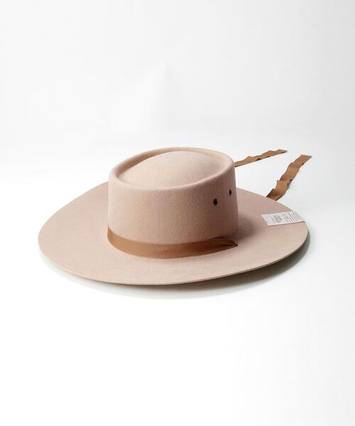 La Maison de Lyllis（メゾンドリリス）の「＜La maison de Lyllis＞ブルックブリムハット ◆（ハット・レディース・ダークブラウン/ベージュ・FREE）」の18枚目の写真