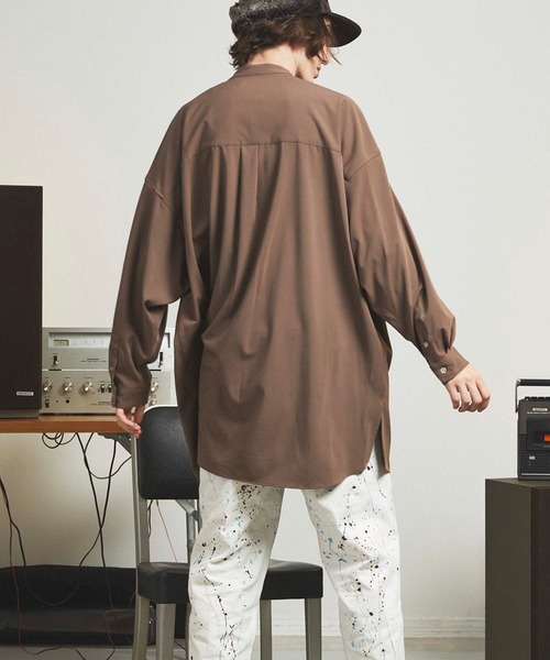 マルチファブリックプライムオーバースタンドカラーコートMAISONSPECIAL UNISEX》【Italian Dead Stock Fabric】Prime-Over Stand Collar