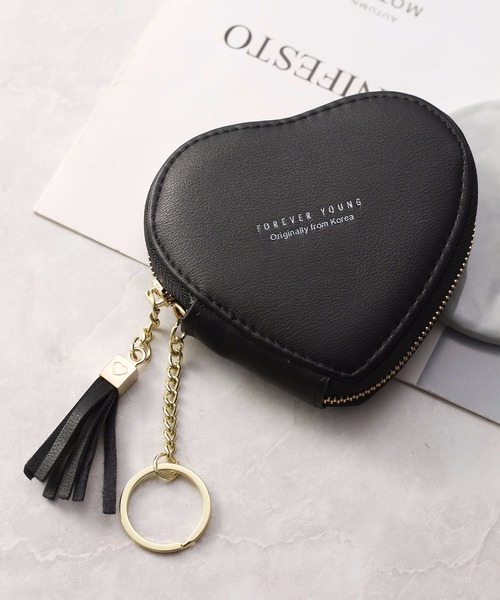 セール フェイクレザー ハートキーホルダー コインケース キーケース コインケース 札入れ La Voragine ラ ヴォラジネ のファッション通販 Zozotown
