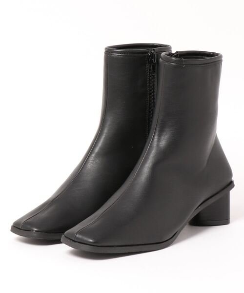 KOBE LETTUCE（コウベレタス）の「トライアングルヒールストレッチブーツ（ブーツ・レディース・ブラック系その他/ホワイト/ブラック/キャメル・L/M/LL/S）」の9枚目の写真