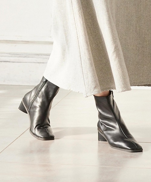 KOBE LETTUCE（コウベレタス）の「トライアングルヒールストレッチブーツ（ブーツ・レディース・ブラック系その他/ホワイト/ブラック/キャメル・L/M/LL/S）」の10枚目の写真