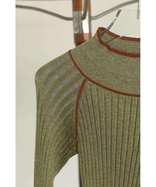 TODAYFUL(トゥデイフル)の「ラグランストライプニット(Raglan Stripe Knit)(ニット/セーター・レディース・ベージュ/ライトグリーン/ブルー・FREE)」の7枚目の写真