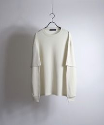 Confirm / コンファーム フェイクレイヤードワッフルロンT
