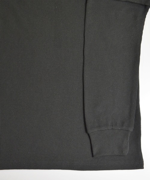 Confirm(コンファーム)の「Confirm / コンファーム フェイクレイヤードワッフルロンT(Tシャツ/カットソー・メンズ・チャコールグレー/ホワイト/ミント/ベージュ・M/L)」の12枚目の写真