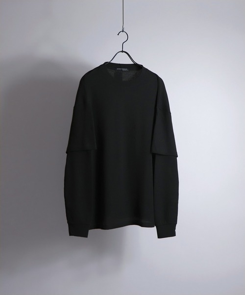 Confirm(コンファーム)の「Confirm / コンファーム フェイクレイヤードワッフルロンT(Tシャツ/カットソー・メンズ・チャコールグレー/ホワイト/ミント/ベージュ・M/L)」の20枚目の写真