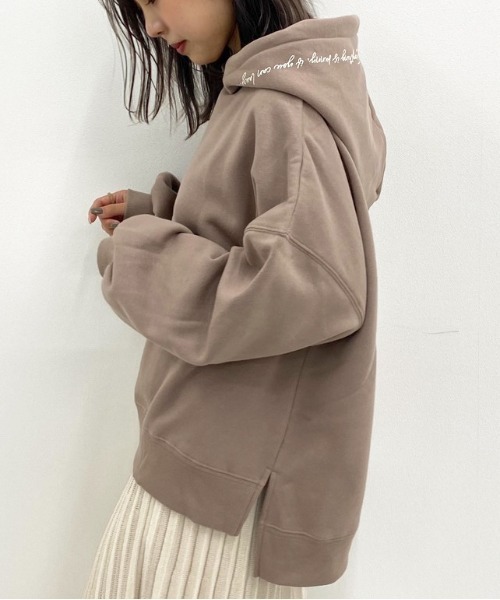 apres jour mignon(アプレジュールミニョン)の「ラベルフーディー【ZOZOTOWN限定アイテム】(パーカー・レディース・ブラック/アイボリー/モカ/ブルー系その他・X-LARGE/フリー)」の18枚目の写真