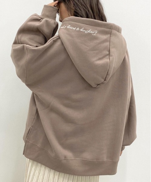 apres jour mignon(アプレジュールミニョン)の「ラベルフーディー【ZOZOTOWN限定アイテム】(パーカー・レディース・ブラック/アイボリー/モカ/ブルー系その他・X-LARGE/フリー)」の19枚目の写真