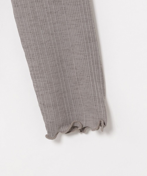 Heather（ヘザー）の「シアーテレコハイネックトップス　921185（Tシャツ/カットソー・レディース・ホワイト/ブラック/グレー系その他/ホワイト系その他5/ベージュ/グリーン系その他3/グレー/ピンク/グレー系その他2/グリーン/ネイビー・FREE）」の12枚目の写真