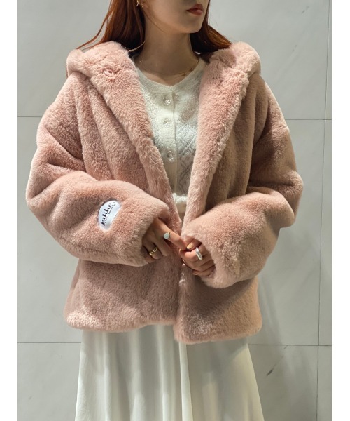 美品 【Jakke / ジャッキー】DAISY エコファー ジャケット 38 jakke(ジャッキー)の「jakke/DAISY(その他アウター)」 - WEAR