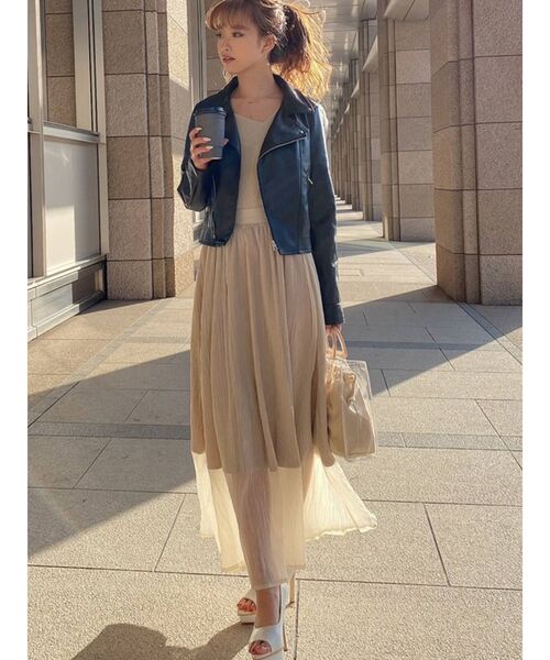 RESEXXY(リゼクシー)の「ドッキングフレアスカート(スカート・レディース・オフホワイト/ミント/ブルー/ベージュ・FREE)」の7枚目の写真