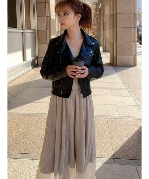 RESEXXY(リゼクシー)の「ドッキングフレアスカート(スカート・レディース・オフホワイト/ミント/ブルー/ベージュ・FREE)」の8枚目の写真