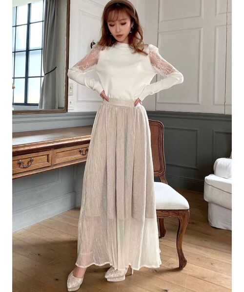 RESEXXY(リゼクシー)の「ドッキングフレアスカート(スカート・レディース・オフホワイト/ミント/ブルー/ベージュ・FREE)」の14枚目の写真