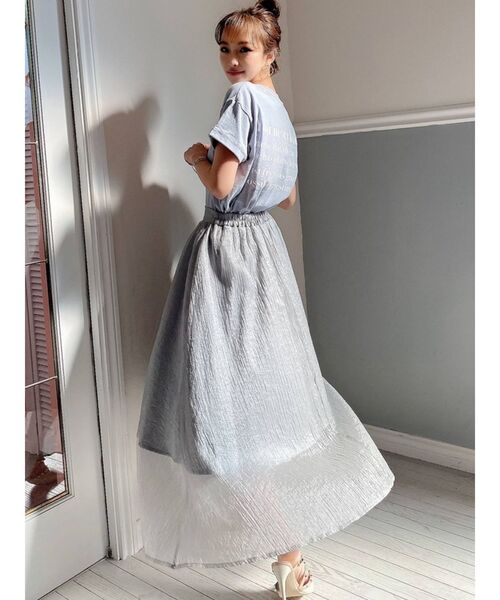 RESEXXY(リゼクシー)の「ドッキングフレアスカート(スカート・レディース・オフホワイト/ミント/ブルー/ベージュ・FREE)」の21枚目の写真