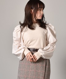 ems excite | シャーリング長袖ニット(ニット/セーター)