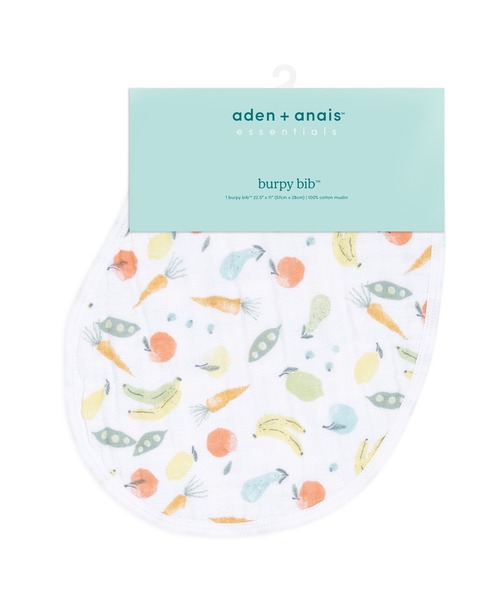 モスリンバーピービブ1枚入り（スタイ/よだれかけ）｜aden + anais essentials（エイデンアンドアネイエッセンシャルズ）の