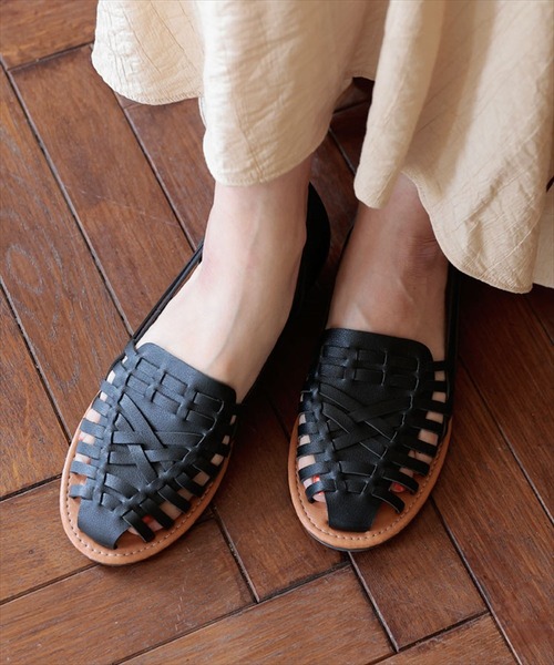 DONOBAN（ドノバン）の「メッシュフラットシューズ [E]（その他シューズ・レディース・ブラック/ブラウン・M/L）」の2枚目の写真