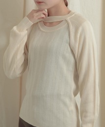 SENSE OF PLACE by URBAN RESEARCH | 【WEB/一部店舗限定】ショートボレロレイヤードニットトップ(ニット/セーター)