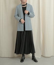 ショートボレロレイヤードニットトップ