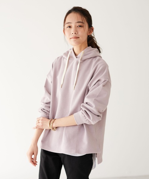 CRAFT STANDARD BOUTIQUE(クラフトスタンダードブティック)の「裏毛ワイドパーカー *(パーカー)」|ピンク系その他2