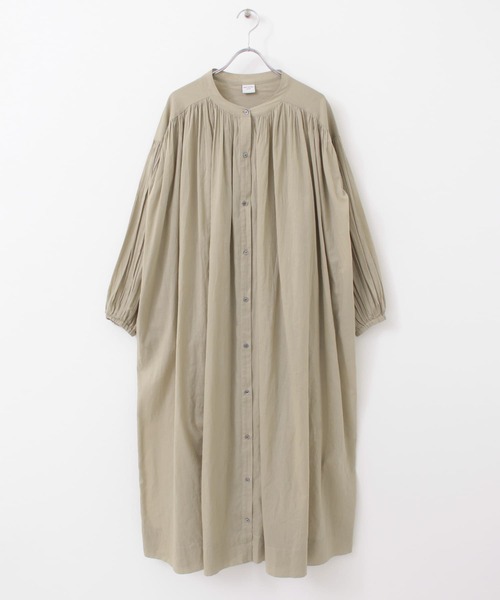 URBAN RESEARCH DOORS（アーバンリサーチドアーズ）の「コットンボイルギャザーワンピース（ワンピース・レディース・オフホワイト/ブラック/ベージュ/ブルー・ONE）」の10枚目の写真