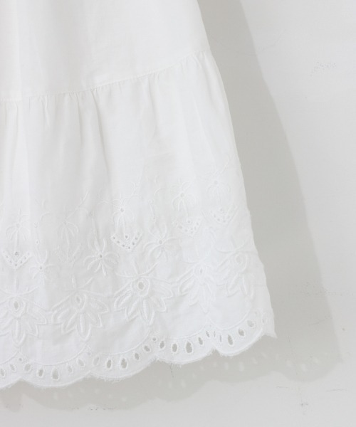 LOWRYS FARM（ローリーズファーム）の「スソレースティアードスカート　942178（スカート・キッズ・ブラック/オフホワイト/イエロー・110cm/120cm/130cm）」の6枚目の写真