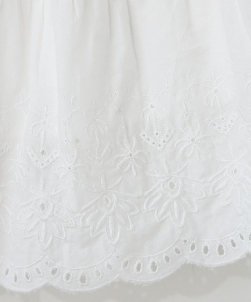 LOWRYS FARM（ローリーズファーム）の「スソレースティアードスカート　942178（スカート・キッズ・ブラック/オフホワイト/イエロー・110cm/120cm/130cm）」の4枚目の写真