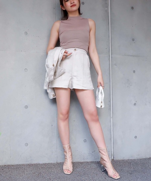 SPIRALGIRL(スパイラルガール)の「リネン混ショートパンツ(その他パンツ・レディース・グリーン/ベージュ/オフホワイト・FREE)」の11枚目の写真