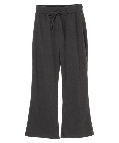 Green　Parks（グリーンパークス）の「変形ジャガードカットパンツ＊（その他パンツ・レディース・チャコールグレー/カーキ/ライトベージュ・FREE）」の4枚目の写真