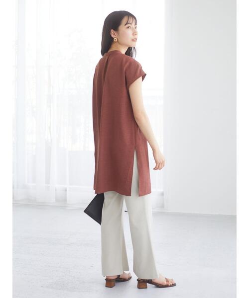 Green　Parks（グリーンパークス）の「変形ジャガードカットパンツ＊（その他パンツ・レディース・チャコールグレー/カーキ/ライトベージュ・FREE）」の12枚目の写真