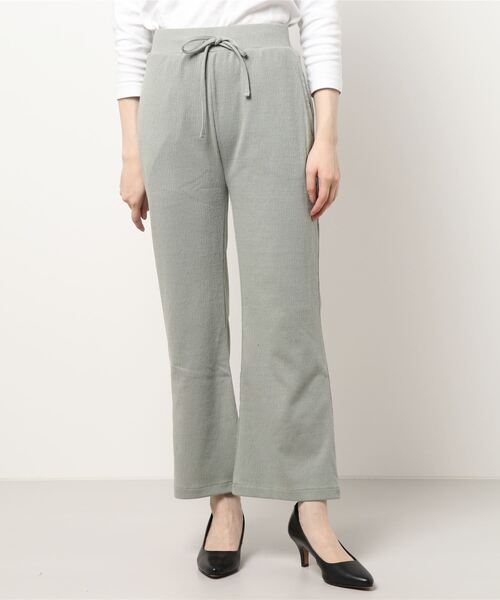 Green　Parks（グリーンパークス）の「変形ジャガードカットパンツ＊（その他パンツ・レディース・チャコールグレー/カーキ/ライトベージュ・FREE）」の20枚目の写真