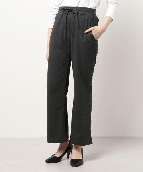 Green　Parks（グリーンパークス）の「変形ジャガードカットパンツ＊（その他パンツ・レディース・チャコールグレー/カーキ/ライトベージュ・FREE）」の21枚目の写真