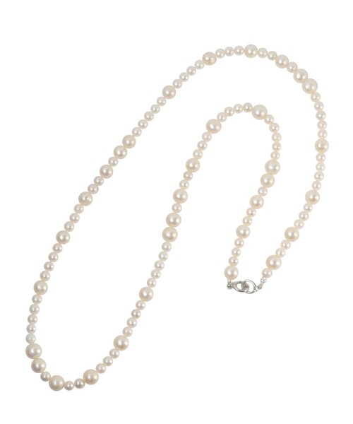 HERGO（ハーゴ）の「HERGO ハーゴ / Infinite∞ variation Necklace インフィニットパールバリエーションネックレス / her-n026（ネックレス・メンズ・ホワイト×シルバー・FREE）」の3枚目の写真