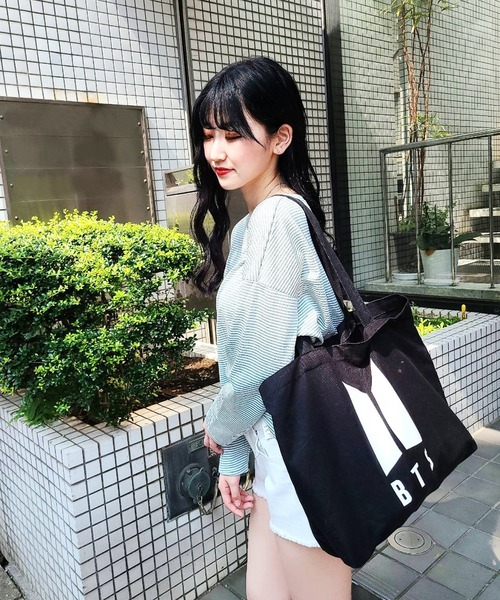 WESTSEA(ウエストシー)の「ドルマンスリーブ ボーダー 長袖Tシャツ(Tシャツ/カットソー・レディース・オレンジ/ブラック/ミント・FREE)」の7枚目の写真