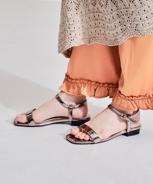 ORiental TRaffic（オリエンタルトラフィック）の「【WEB限定アイテム】ストラップサンダル/11196（サンダル・レディース・グリーン/ベージュ/ガンメタ/キャメル/ブラック/ブラウン・LL/M/SS/3L/L/S）」の6枚目の写真