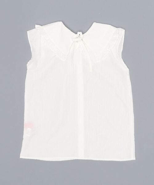 repipi armario(レピピ アルマリオ)の「フリル2WAYブラウス(シャツ/ブラウス・キッズ・ホワイト/ブラック/チャコールグレー・LARGE/SMALL/MEDIUM)」の4枚目の写真