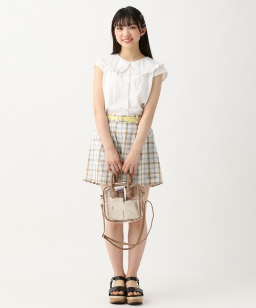 repipi armario(レピピ アルマリオ)の「フリル2WAYブラウス(シャツ/ブラウス・キッズ・ホワイト/ブラック/チャコールグレー・LARGE/SMALL/MEDIUM)」の12枚目の写真