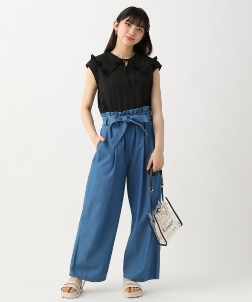 repipi armario(レピピ アルマリオ)の「フリル2WAYブラウス(シャツ/ブラウス・キッズ・ホワイト/ブラック/チャコールグレー・LARGE/SMALL/MEDIUM)」の14枚目の写真