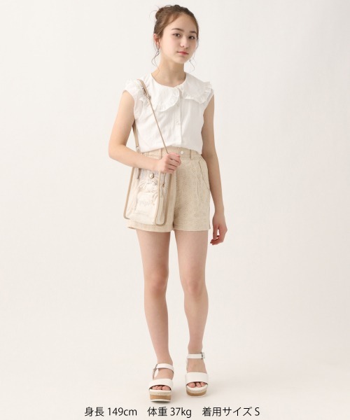 repipi armario(レピピ アルマリオ)の「フリル2WAYブラウス(シャツ/ブラウス・キッズ・ホワイト/ブラック/チャコールグレー・LARGE/SMALL/MEDIUM)」の15枚目の写真