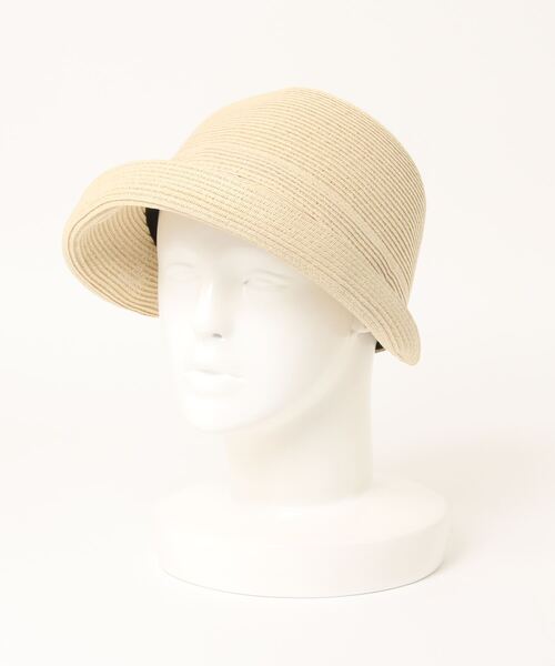 mimis（ミイーミイーズ）の「バイザー風つばブレードキャス（キャスケット・レディース・ベージュ/ブラック/ナチュラル・FREE）」の3枚目の写真