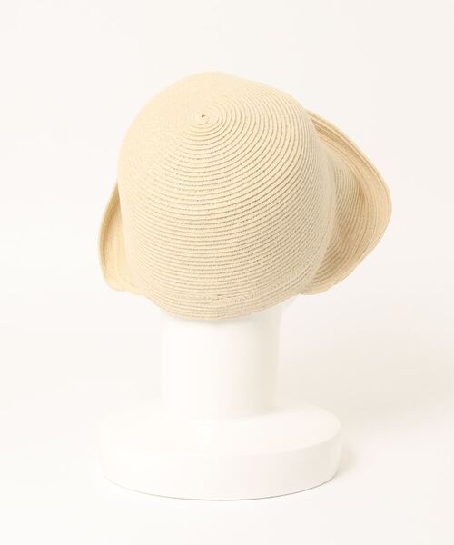 mimis（ミイーミイーズ）の「バイザー風つばブレードキャス（キャスケット・レディース・ベージュ/ブラック/ナチュラル・FREE）」の4枚目の写真