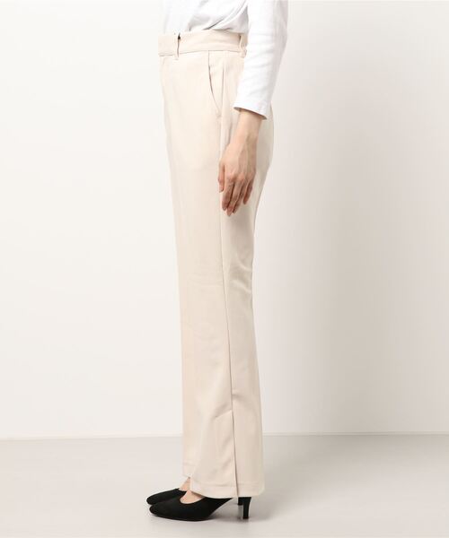 one way（ワンウェイ）の「【oneway】ジョーゼットPUスリットフレアーパンツ（スラックス・レディース・ブラック/ライトブルー/ホワイト・FREE）」の4枚目の写真