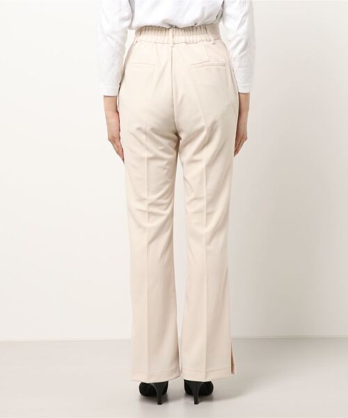 one way（ワンウェイ）の「【oneway】ジョーゼットPUスリットフレアーパンツ（スラックス・レディース・ブラック/ライトブルー/ホワイト・FREE）」の5枚目の写真