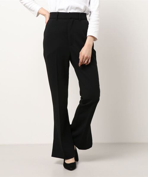 one way（ワンウェイ）の「【oneway】ジョーゼットPUスリットフレアーパンツ（スラックス・レディース・ブラック/ライトブルー/ホワイト・FREE）」の12枚目の写真