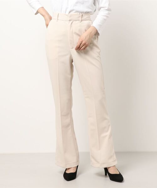 one way（ワンウェイ）の「【oneway】ジョーゼットPUスリットフレアーパンツ（スラックス・レディース・ブラック/ライトブルー/ホワイト・FREE）」の14枚目の写真