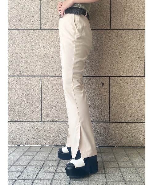 one way（ワンウェイ）の「【oneway】ジョーゼットPUスリットフレアーパンツ（スラックス・レディース・ブラック/ライトブルー/ホワイト・FREE）」の18枚目の写真