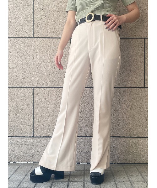 one way（ワンウェイ）の「【oneway】ジョーゼットPUスリットフレアーパンツ（スラックス・レディース・ブラック/ライトブルー/ホワイト・FREE）」の17枚目の写真