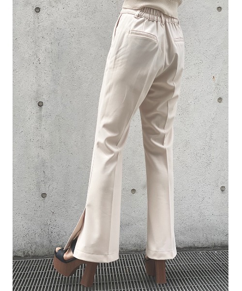 one way（ワンウェイ）の「【oneway】ジョーゼットPUスリットフレアーパンツ（スラックス・レディース・ブラック/ライトブルー/ホワイト・FREE）」の16枚目の写真