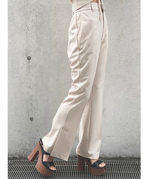 one way（ワンウェイ）の「【oneway】ジョーゼットPUスリットフレアーパンツ（スラックス・レディース・ブラック/ライトブルー/ホワイト・FREE）」の15枚目の写真