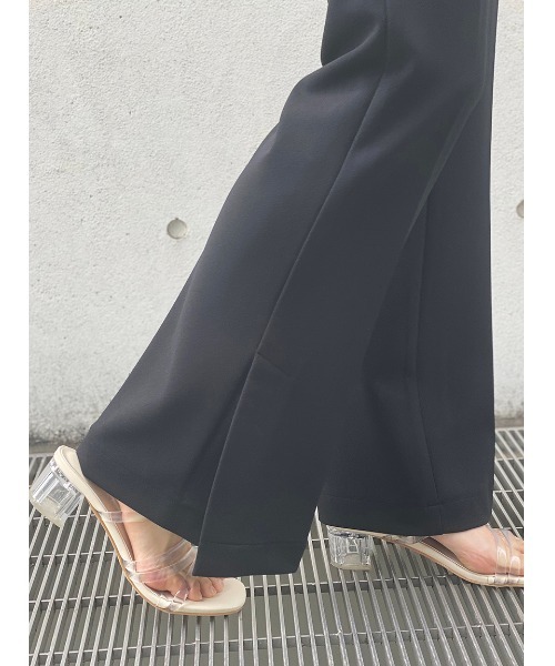 one way（ワンウェイ）の「【oneway】ジョーゼットPUスリットフレアーパンツ（スラックス・レディース・ブラック/ライトブルー/ホワイト・FREE）」の21枚目の写真